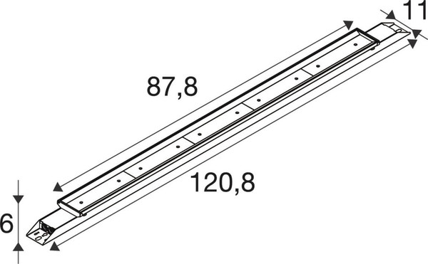 SLV 1011166 BATTEN INDUSTRY C, 1208 114 840 NB ML WH DALI SLVtec