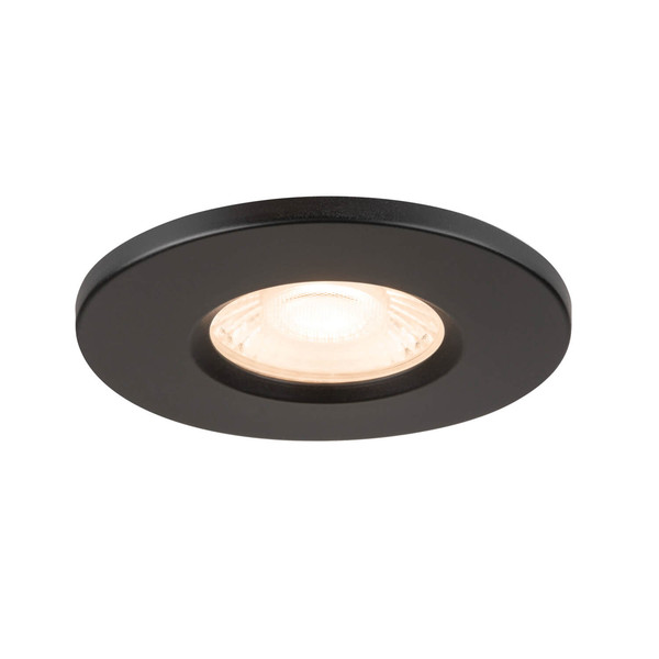 SLV 1011209 UNIVERSAL DOWNLIGHT FIX, Einbauleuchte mit Abdeckung, Phase, 2700/3000/4000/6500K, IP65, schwarz