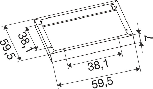 SLV 1011266 Surface Mounting Frame, 600 WH SLVtec