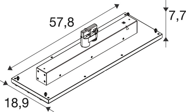 SLV 1011392 TRACK PANEL, 3PH. 120 830/840 DWB ML WH SLVtec