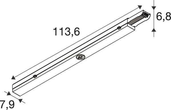 SLV 1011509 EASYLIGHT 1000, 450 750 Oval/Round EM 3H BK DALI SLVtec