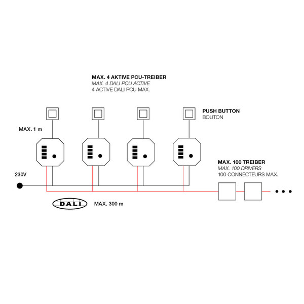 SLV 1011655 DALI Interface, Push Dimm / DALI PCU TW G2, weiß
