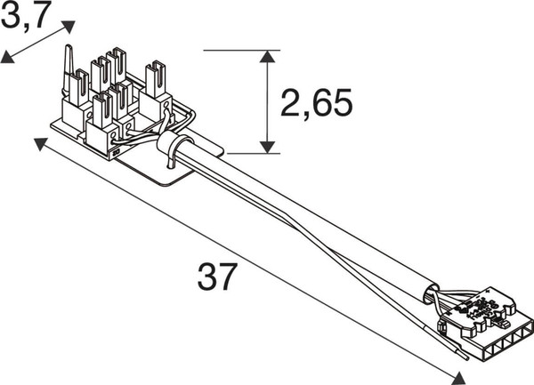 SLV 1011665 RETRO, CON 6P103 Connector 6-Plug EM SLVtec