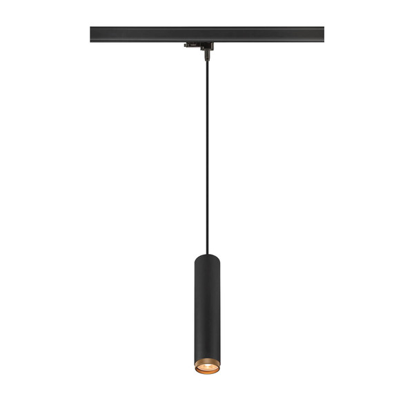SLV 1011710 GRIP! L, 3-Phasen Pendelleuchte, QPAR51, GU10, schwarz / goldfarben