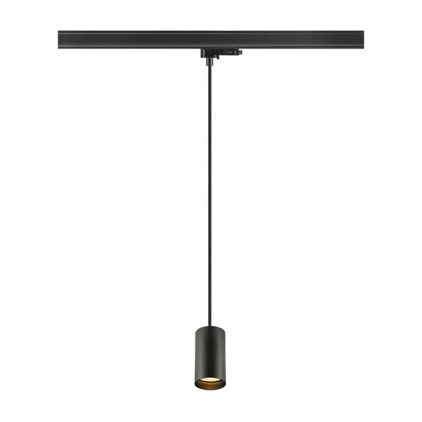 SLV 1011715 ENOLA 2.0 M, 3-Phasen Pendelleuchte, Single, QPAR51, schwarz