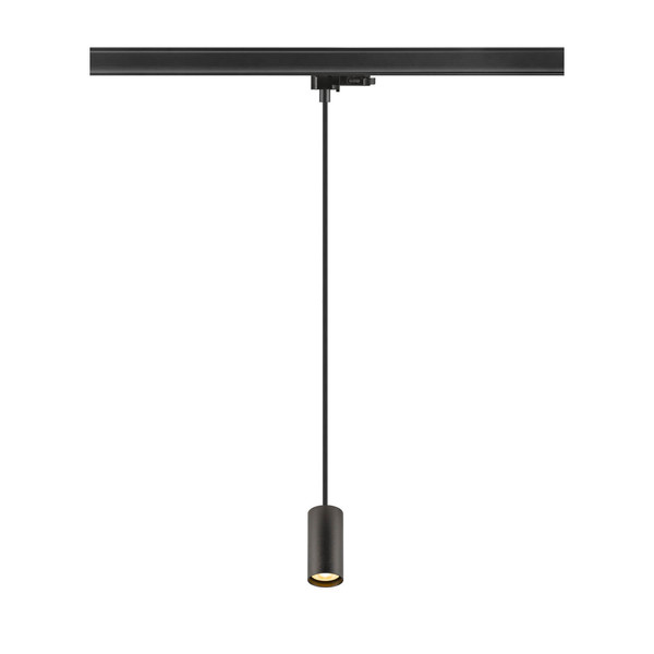 SLV 1011725 ENOLA 2.0 M, 3-Phasen Pendelleuchte, Single, GU10 MINI, PAR11, schwarz