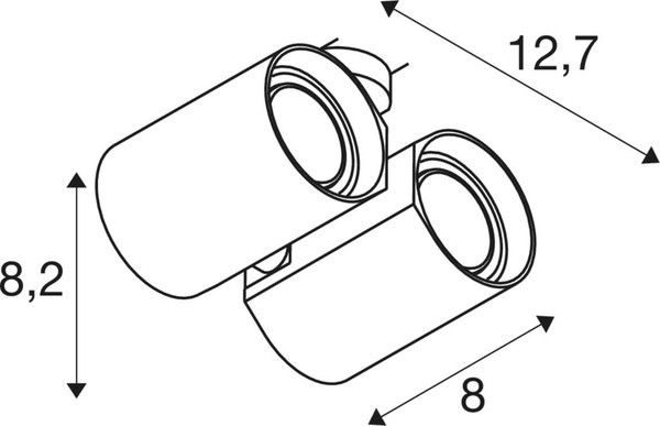 SLV 1011766 BIMA 2.0, 3-Phasen Spot, Double, QPAR51, weiß