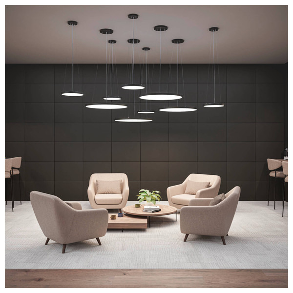 SLV 1011779 MEDO 2 Abhängeset, 1,5 m Pendellänge, Zentral, schwarz