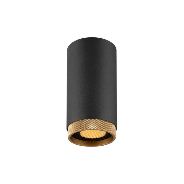 SLV 1011847 GRIP! L, CL, QPAR51, Deckenaufbauleuchte, GU10, schwarz / goldfarben