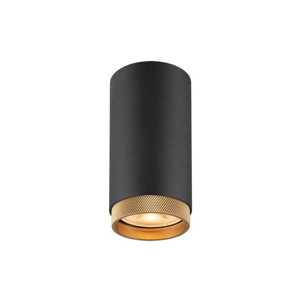SLV 1011847 GRIP! L, CL, QPAR51, Deckenaufbauleuchte, GU10, schwarz / goldfarben