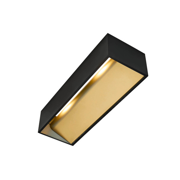 SLV 1011865 LOGS IN L, Wandaufbauleuchte, DALI, 3000K, 20W, schwarz / goldfarben