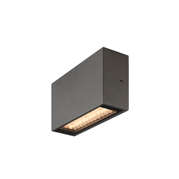 SLV 1012146 QUADRASYL PRO, WL, Einzel, DALI, ASYM, Wandaufbauleuchte, 2200K / 2700K, 12W, 138°, anthrazit