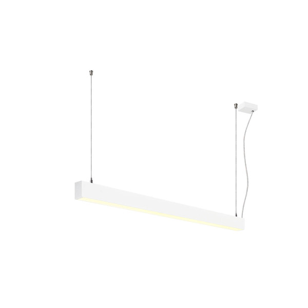 SLV 1012154 GLENOS 2.0, PD, 1,2M, DALI, UGR19, Pendelleuchte, Pendellänge 2m, 3000K, 38W, 80°, weiß