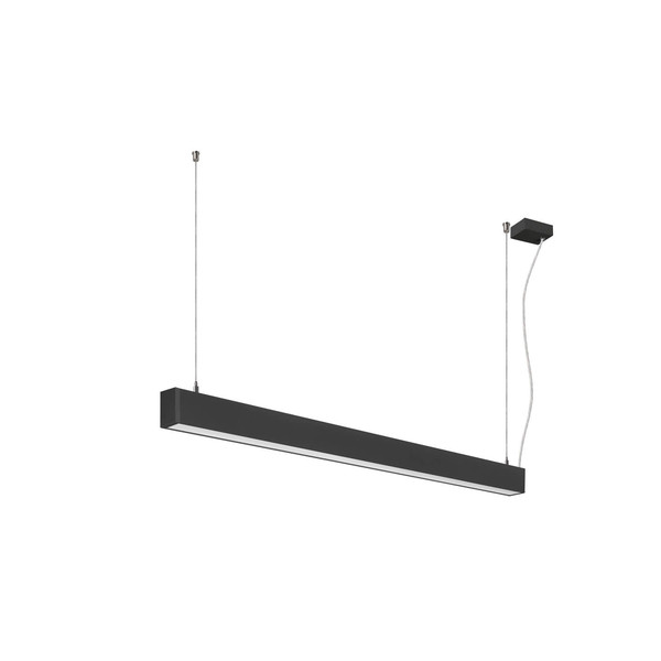 SLV 1012155 GLENOS 2.0, PD, 1,2M, DALI, UGR19, Pendelleuchte, Pendellänge 2m, 3000K, 38W, 80°, schwarz