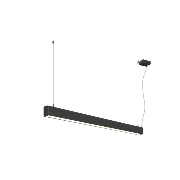 SLV 1012157 GLENOS 2.0, PD, 1,2M, DALI, UGR19, Pendelleuchte, Pendellänge 2m, 4000K, 38W, 80°, schwarz