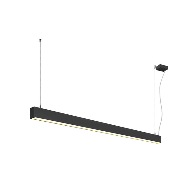 SLV 1012159 GLENOS 2.0, PD, 1,5M, DALI, UGR19, Pendelleuchte, Pendellänge 2m, 3000K, 46W, 80°, schwarz