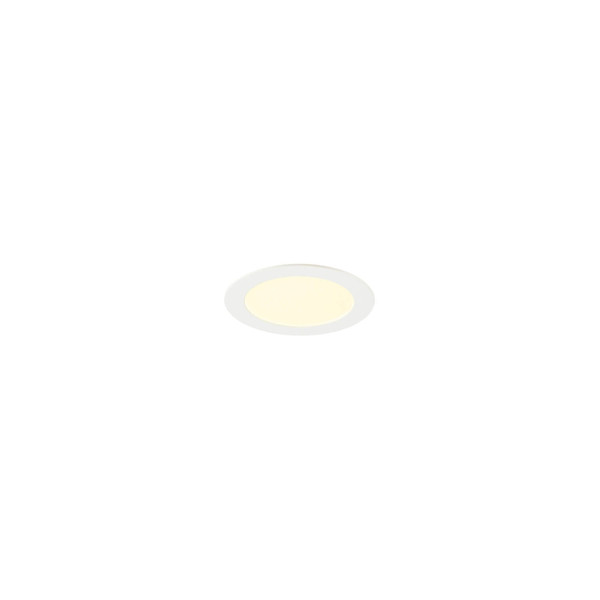 SLV 1012208 SENSER 2.0 18, RL, rund, DALI, Deckeneinbauleuchte, 3000K / 4000K, 12W, 90°, weiß
