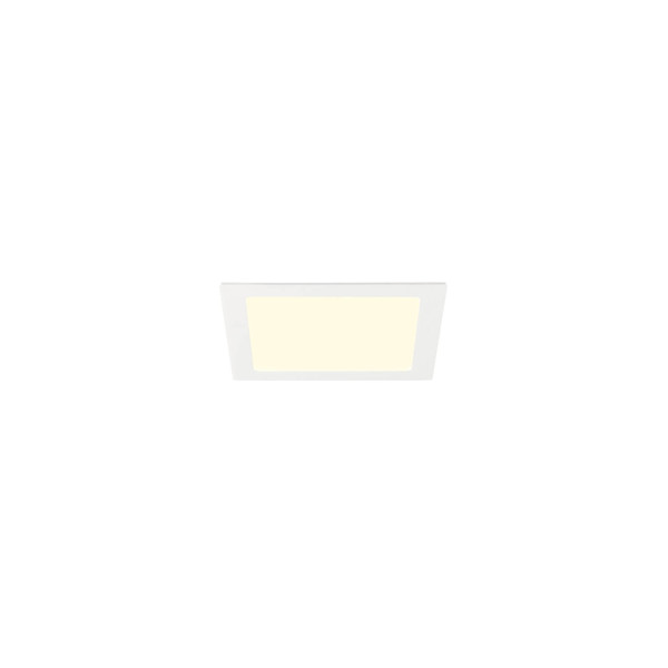 SLV 1012210 SENSER 2.0 24, RL, eckig, DALI, Deckeneinbauleuchte, 3000K / 4000K, 18W, 90°, weiß