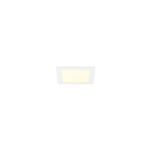 SLV 1012229 SENSER 2.0 18, RL, eckig, DALI, Deckeneinbauleuchte, 3000K / 4000K, 12W, 90°, weiß