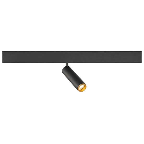 SLV 1012378 GRIP! M, 48V Spot, DALI, deep & recessed track, 3000K, 13W, 42°, schwarz / goldfarben