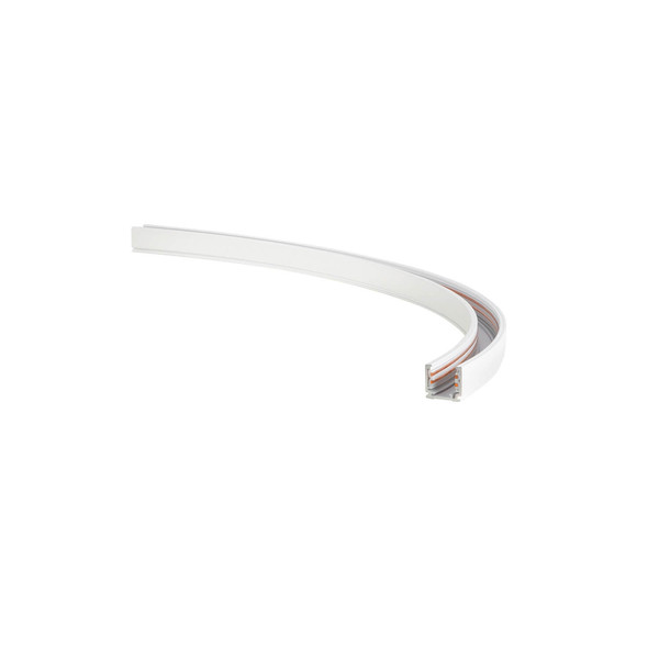 SLV 1012416 48V SYSTEM TRACK, gebogene Aufputz-Stromschiene, RADIUS 50CM, links, DALI, weiß
