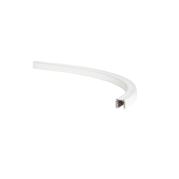 SLV 1012416 48V SYSTEM TRACK, gebogene Aufputz-Stromschiene, RADIUS 50CM, links, DALI, weiß