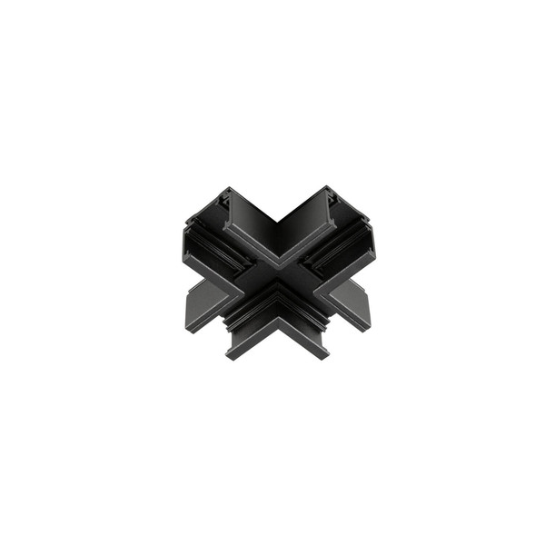 SLV 1012458 48V SYSTEM, X-Verbinder, mechanisch, für Aufbaustromschiene Standard, X-Verbinder, schwarz