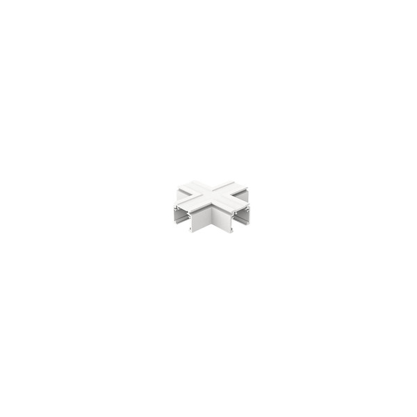SLV 1012459 48V SYSTEM, X-Verbinder, mechanisch, für Aufbaustromschiene Standard, X-Verbinder, weiß