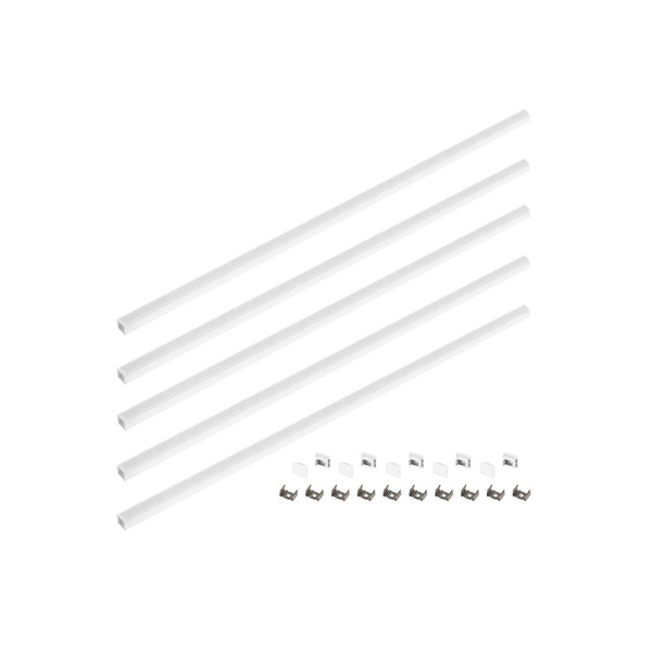 SLV 1012478 LEDSTRIP Set, Profil Aufbau + Diffusor 5*1M, S, weiß