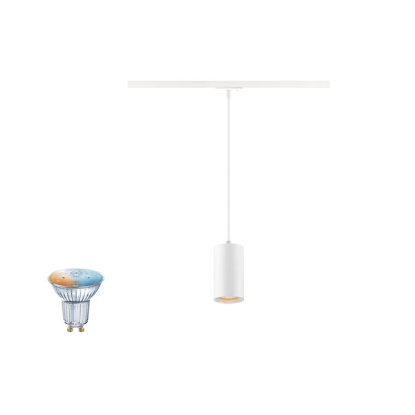 SLV 1012501 ASTO TUBE Smart Set, 1PH., PD, GU10, PAR16, ZIGBEE, TW, 1-Phasen Spot, weiß