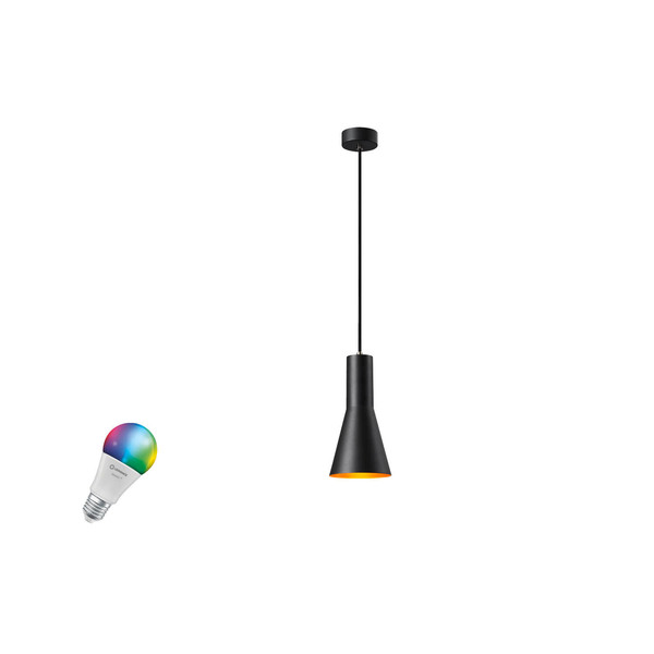 SLV 1012526 PHELIA 10 Smart Set, PD, E27, A60, ZIGBEE, RGBW, Pendelleuchte, schwarz