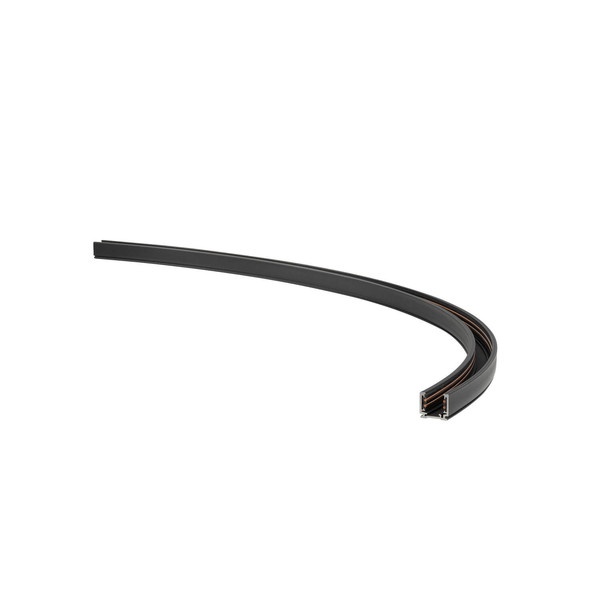 SLV 1012586 48V SYSTEM TRACK, gebogene Aufbau-Stromschiene, RADIUS 80CM, links, DALI, schwarz