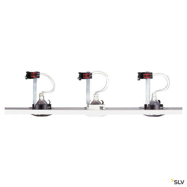 SLV 111021 DOLIX OUT, Outdoor Einbauleuchte, QPAR51, IP44, rund, weiß, max. 35W, inkl. Clipfedern