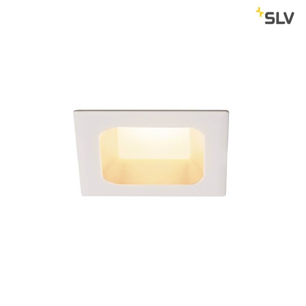 SLV 112682 VERLUX Einbauleuchte LED 3000K mattweiß L B T 8,5 8,5 4,5 cm 10W