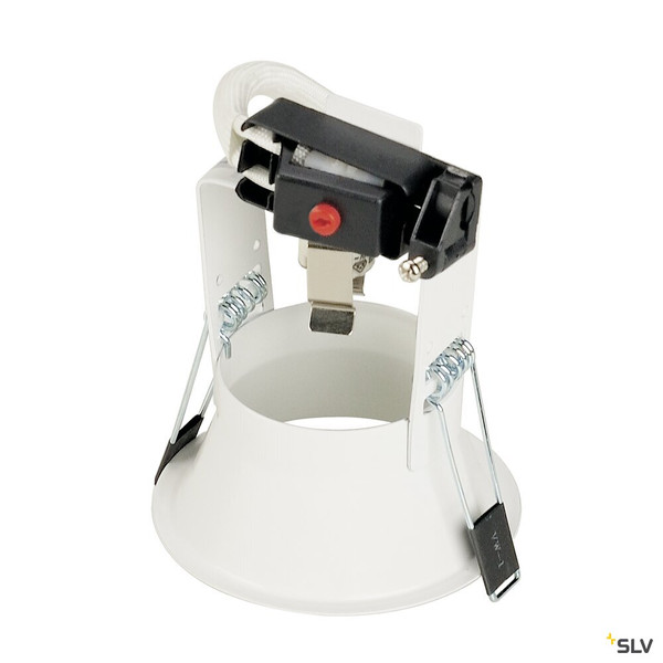 SLV 112901 HORN, Einbauleuchte, QR-C51, einflammig, rund, weiß matt, max. 50W, inkl. Clipfedern