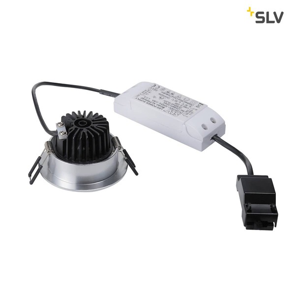 SLV 114426 PATTA-I Deckeneinbauleuchte rund alu-brushed 38° 3000K inkl. Treiber