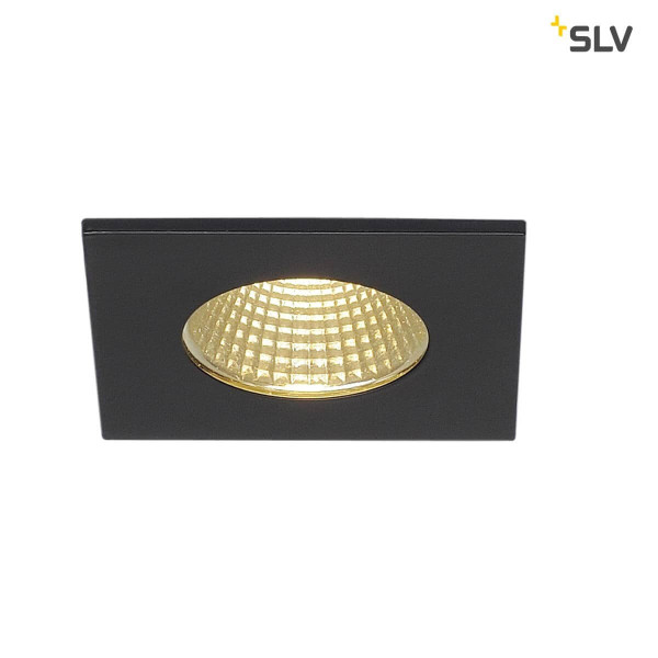 SLV 114430 PATTA-I Deckeneinbauleuchte eckig mattschwarz 38° 3000K inkl. Treiber