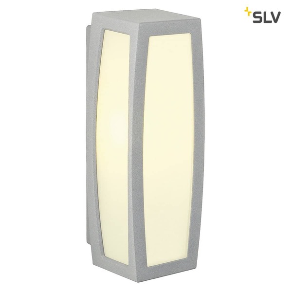 SLV 230044 MERIDIAN BOX Aussenleuchte silbergrau E27 max. 25W