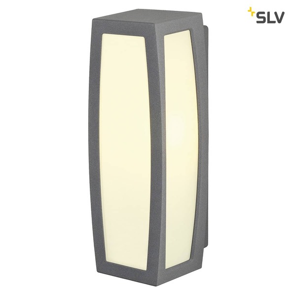 SLV 230085 MERIDIAN BOX Wandleuchte anthrazit E27 max. 25W mit Sensor