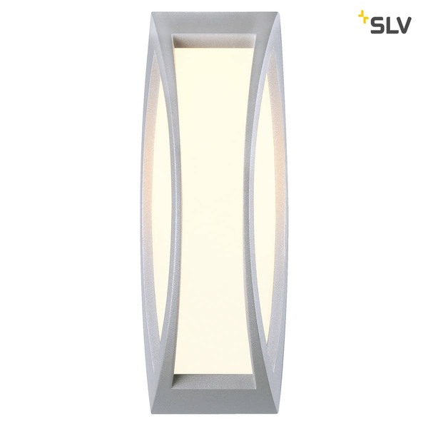 SLV 230444 MERIDIAN 2 Wandleuchte silbergrau E27 ESL max. 25W IP54