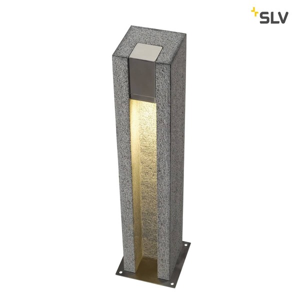 SLV 231440 ARROCK SLOT GU10 Stehleuchte eckig Granit salt & pepper max. 4W