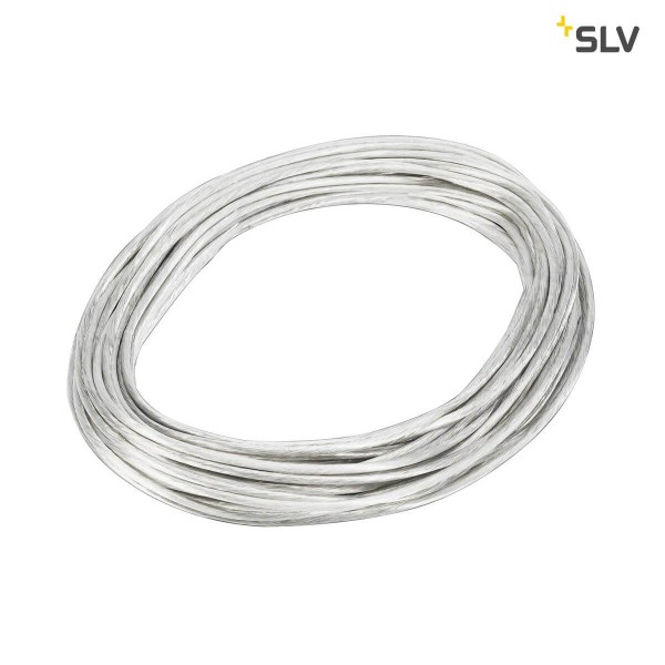 SLV 139051 NIEDERVOLT-SEIL für TENSEO Niedervolt-Seilsystem weiß 6mm2 20m