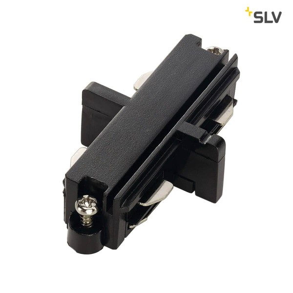 SLV 143090 Längsverbinder für 1-Phasen HV-Stromschiene schwarz elektrisch