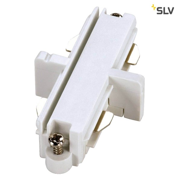 SLV 143091 Längsverbinder für 1-Phasen HV-Stromschiene weiss elektrisch