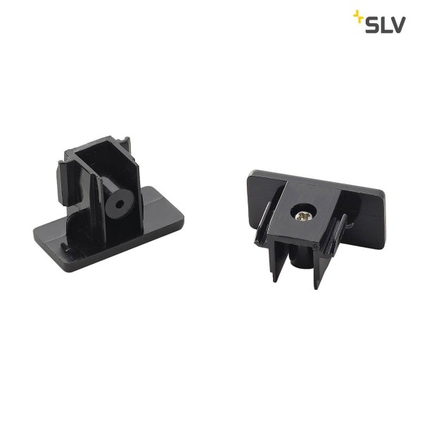 SLV 143130 Endkappen für 1-Phasen HV-Stromschiene Aufbauversion schwarz 2 Stück