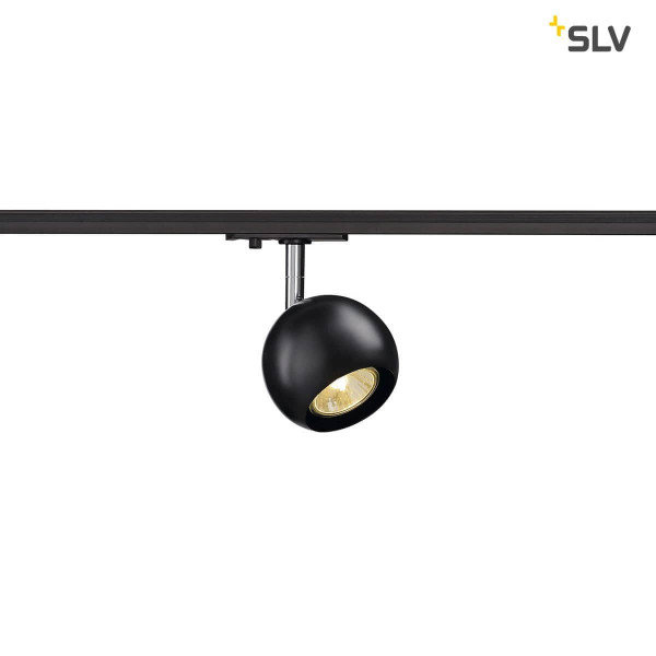 SLV 144010 LIGHT EYE Spot GU10 schwarz chrom GU10 max. 50W inkl. 1P.-Adapter