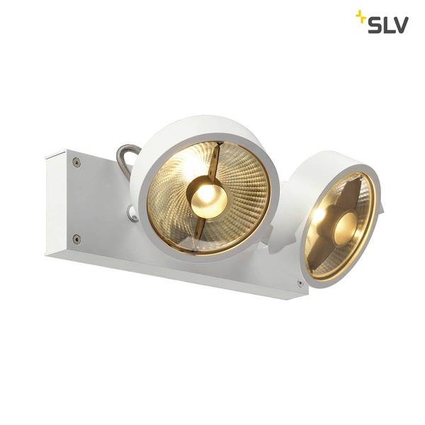SLV 147311 KALU 2 QPAR Deckenleuchte mattweiss ES111 max. 2x75W