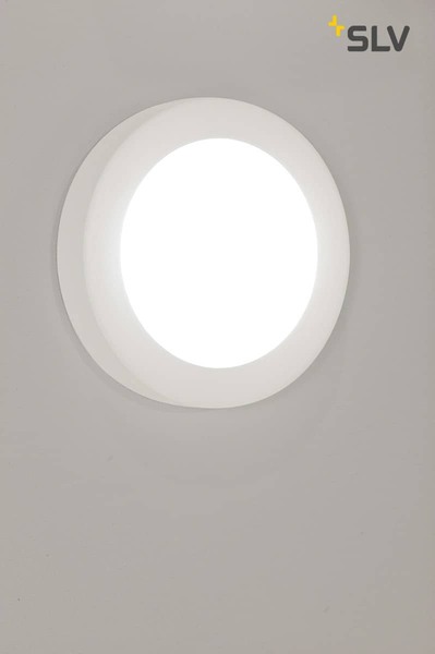 SLV 148001 Deckenleuchte GL 105 E27 rund weisser Gips max.2x25W