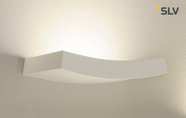 SLV 148012 Wandleuchte GL 102 CURVE weisser Gips R7s 78mm max. 100W