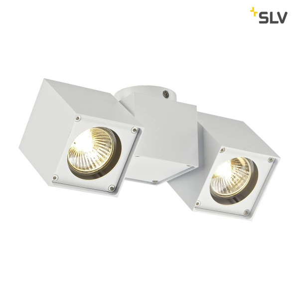 SLV 151531 ALTRA DICE SPOT 2 Deckenleuchte weiss 2xGU10 max. 2x50W